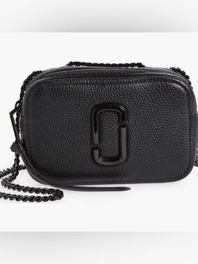 Marc Jacobs All Black Glam Shot w/chain strap